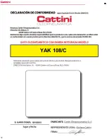 Preview for 32 page of Cattini YAK 108/C Operating And Maintenance Manual