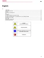 Предварительный просмотр 10 страницы Cattini YAK 109/C Operating And Maintenance Manual