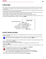 Предварительный просмотр 12 страницы Cattini YAK 109/C Operating And Maintenance Manual