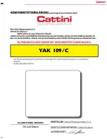 Preview for 19 page of Cattini YAK 109/C Operating And Maintenance Manual