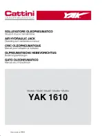 Cattini YAK 1610 Operating And Maintenance Manual preview