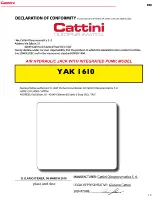 Preview for 12 page of Cattini YAK 1610 Operating And Maintenance Manual