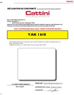 Preview for 37 page of Cattini YAK 1610 Operating And Maintenance Manual