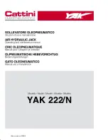 Preview for 1 page of Cattini YAK 222/N Operating And Maintenance Manual