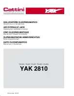 Cattini YAK 2810 Operating And Maintenance Manual предпросмотр