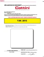 Preview for 38 page of Cattini YAK 2810 Operating And Maintenance Manual