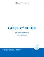 Cattron CANplus CP1000 Installation Manual предпросмотр