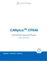 Предварительный просмотр 1 страницы Cattron CANplus CP640 Operation Manual