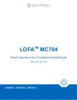 Preview for 1 page of Cattron LOFA MC704 Panel Operation And Troubleshooting Manual