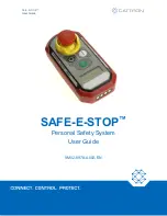 Preview for 1 page of Cattron Safe-E-Stop MSD User Manual