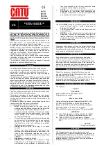 Preview for 5 page of CATU MO-185 Instruction Manual