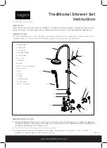 Предварительный просмотр 1 страницы Cavalier niagara Traditional Instructions