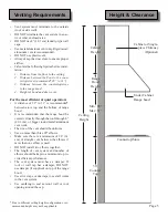 Предварительный просмотр 7 страницы Cavaliere AirPRO 238 Professional Series Installation Manual And User'S Manual