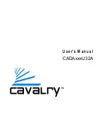 Preview for 1 page of Cavalry CADAxxxU32A User Manual