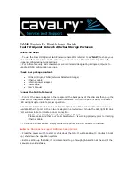 Cavalry CAND Series User Manual preview