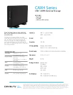 Cavalry Passio CAXH3702T3 Specifications preview