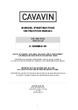 Preview for 1 page of Cavavin C-050WDZ-V4 Instruction Manual