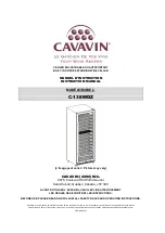 Preview for 1 page of Cavavin C-138WDZ Instruction Manual