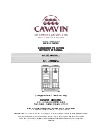 Cavavin C-73WBVC Instruction Manual preview