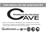 Предварительный просмотр 1 страницы CAVE AWCA-NA User Manual