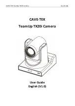 Preview for 1 page of CAVE TeamUp TX20i User Manual