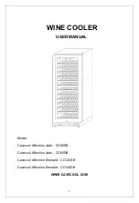 Preview for 1 page of Cavecool CC120DB User Manual