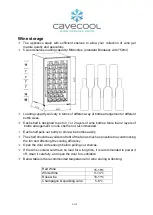 Preview for 11 page of Cavecool CC124SB Instruction Manual