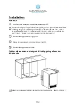 Предварительный просмотр 5 страницы Cavecool CC145DB Instruction Manual