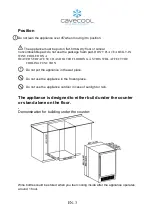 Предварительный просмотр 18 страницы Cavecool CC145DB Instruction Manual