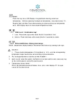 Preview for 23 page of Cavecool CC145SB-SE Instruction Manual