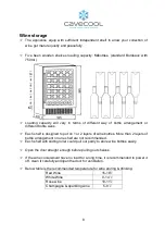 Предварительный просмотр 10 страницы Cavecool CC145SB Instruction Manual