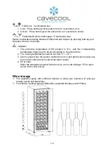 Предварительный просмотр 10 страницы Cavecool CC201SB Instruction Manual