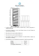 Предварительный просмотр 10 страницы Cavecool CC428DB Instruction Manual