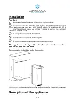 Предварительный просмотр 18 страницы Cavecool CC428SB-SE Instruction Manual