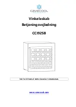 Cavecool CCI92SB Manual preview