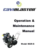 Предварительный просмотр 1 страницы Caviblaster 0625-G Operation & Maintenance Manual