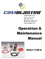 Предварительный просмотр 1 страницы Caviblaster 1228-G Operation & Maintenance Manual