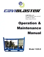 Caviblaster 1325-D Operation & Maintenance Manual preview