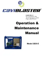 Caviblaster 2828-E Operation & Maintenance Manual предпросмотр