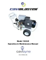 CAVIDYNE Caviblaster 1222-E Operation & Maintenance Manual preview