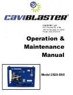 CAVIDYNE CaviBlaster 2828-E60 Operation & Maintenance Manual preview