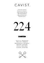 Preview for 1 page of Cavist 224 Instruction Manual