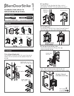 Предварительный просмотр 1 страницы Cavity Sliders CAVILOCK BARN DOOR STRIKE Installation Instructions