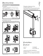 Предварительный просмотр 2 страницы Cavity Sliders CAVILOCK BARN DOOR STRIKE Installation Instructions