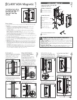 Cavity Sliders CAVILOCK CL400 ADA Magnetic Bi-Parting Installation Instructions предпросмотр