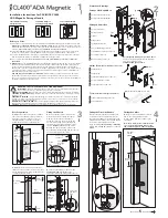 Предварительный просмотр 1 страницы Cavity Sliders CAVILOCK CL400 ADA Magnetic Installation Instructions