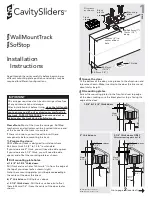 Cavity Sliders WallMountTrack Installation Instructions preview