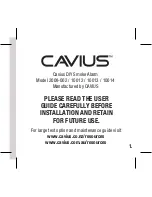 Preview for 3 page of Cavius 10012 User Manual