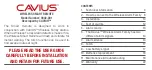 Preview for 2 page of Cavius 9002-00 User Manual