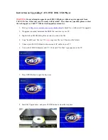 Предварительный просмотр 1 страницы CAVS DVD-203G Upgrade Instructions